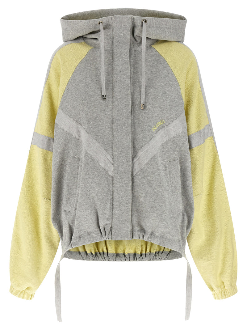 The Attico Double American Fleece Bomber Jacket | Urbalenti™ NYC