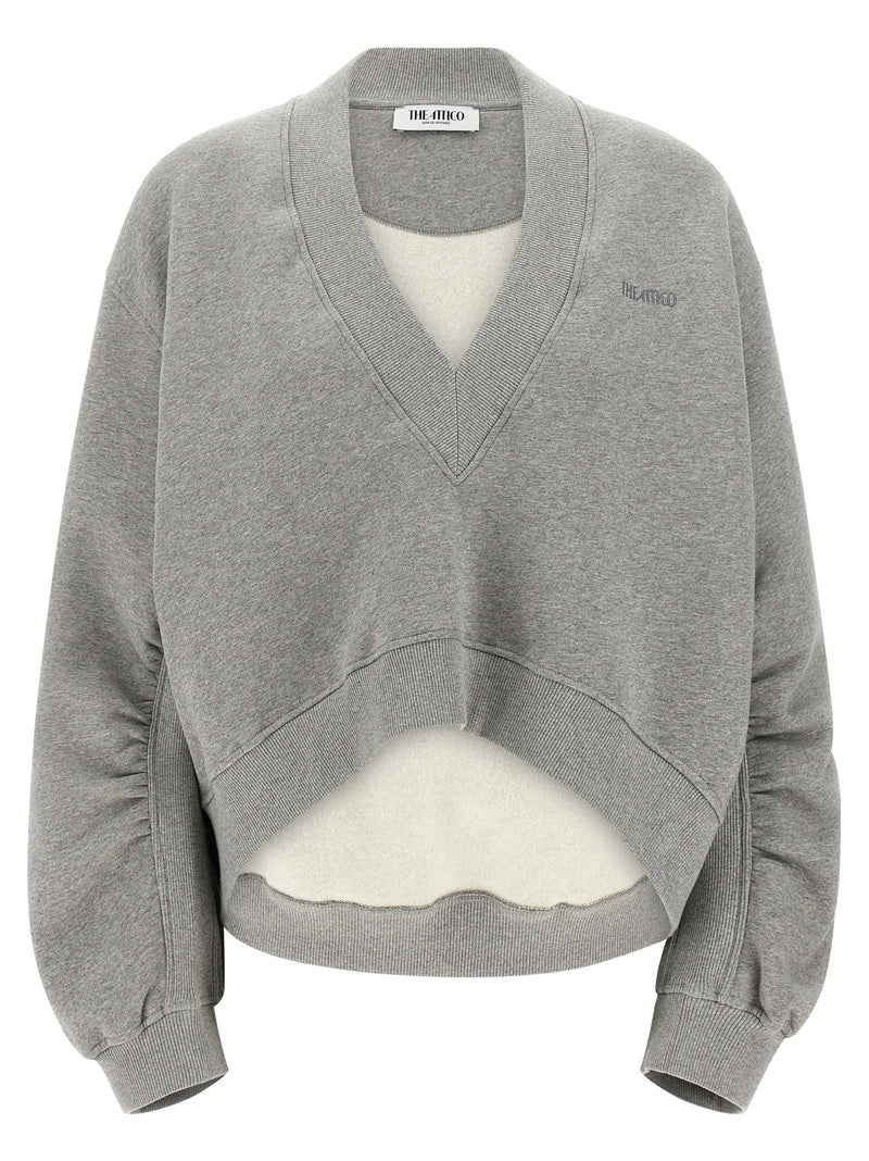 The Attico The Attico Logo Embroidery Sweatshirt