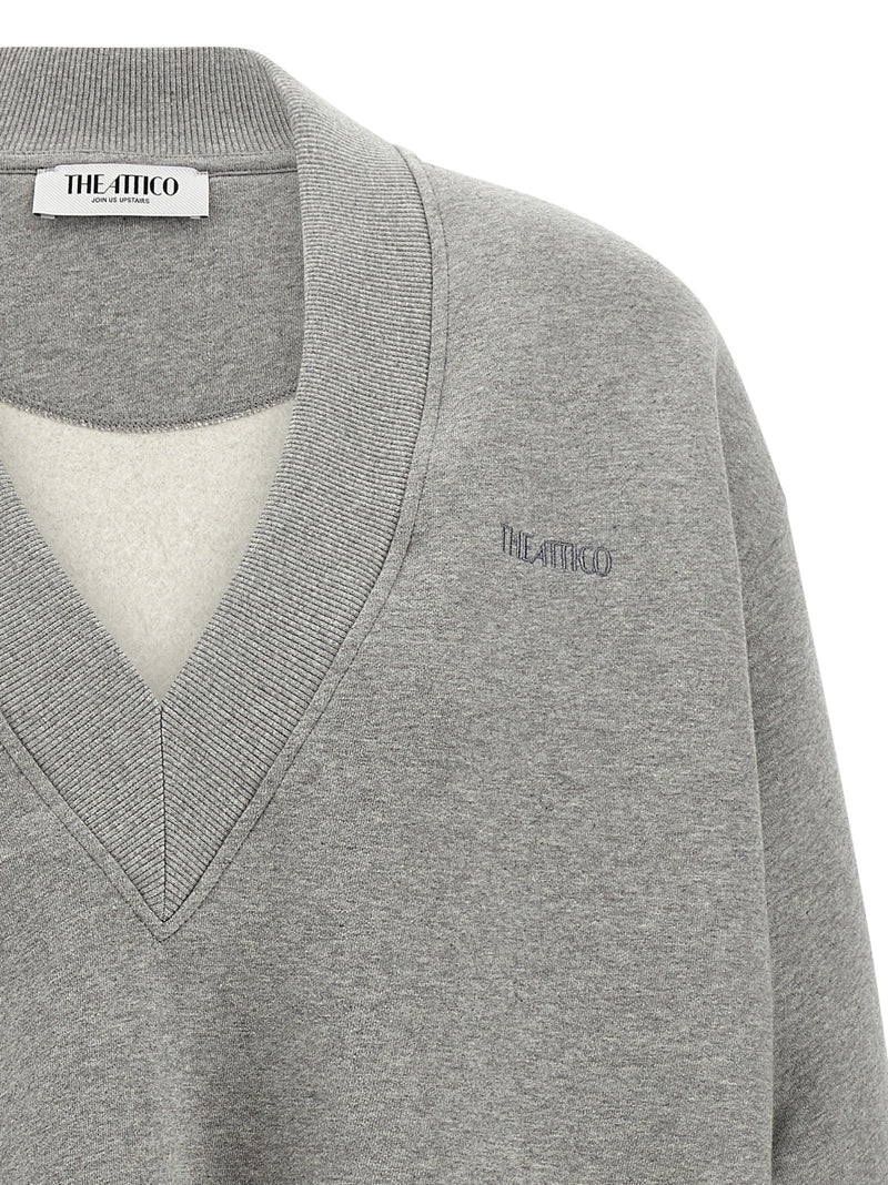 The Attico The Attico Logo Embroidery Sweatshirt