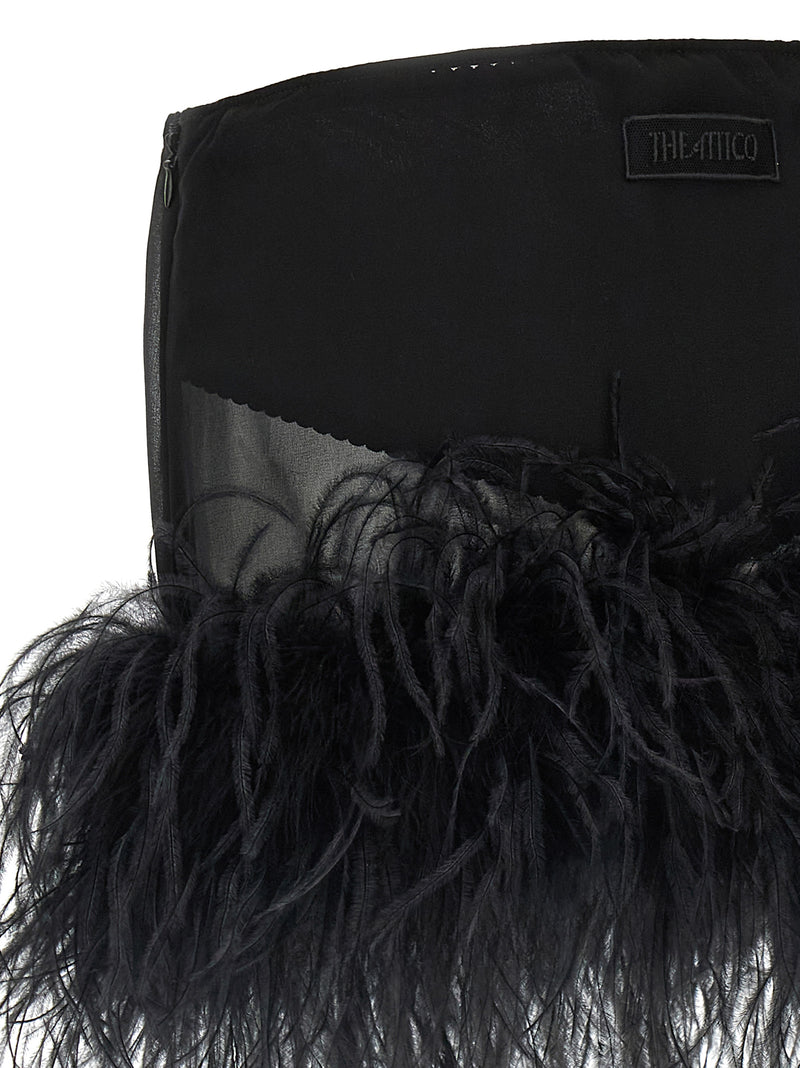 The Attico The Attico Feather Skirt
