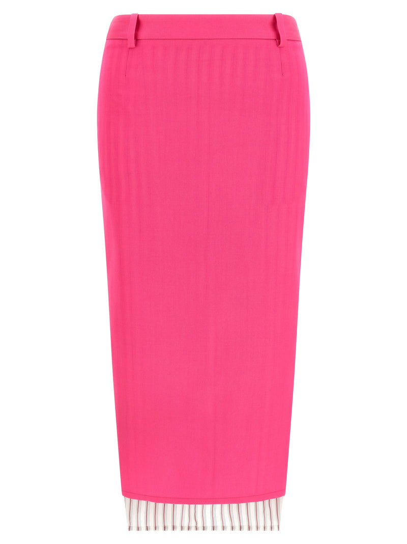 The Attico The Attico Double Layer Skirt