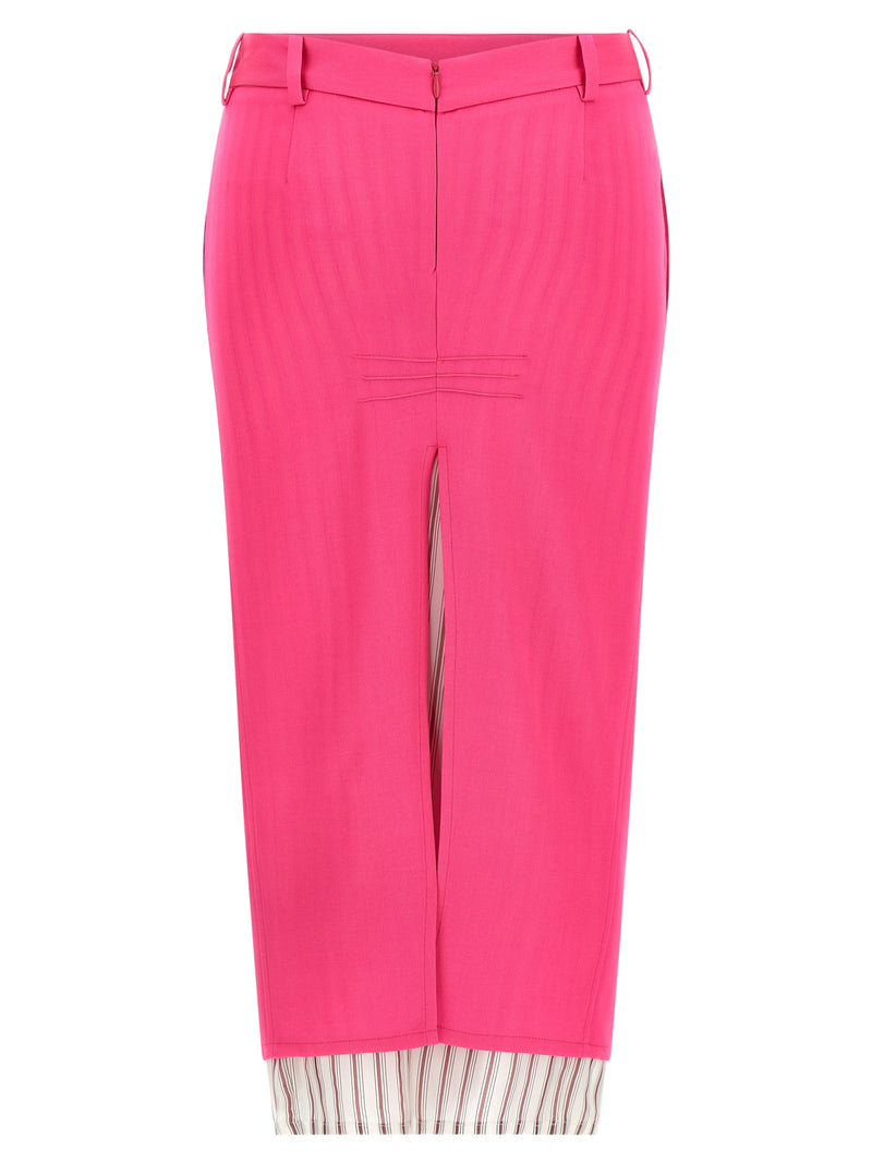 The Attico The Attico Double Layer Skirt