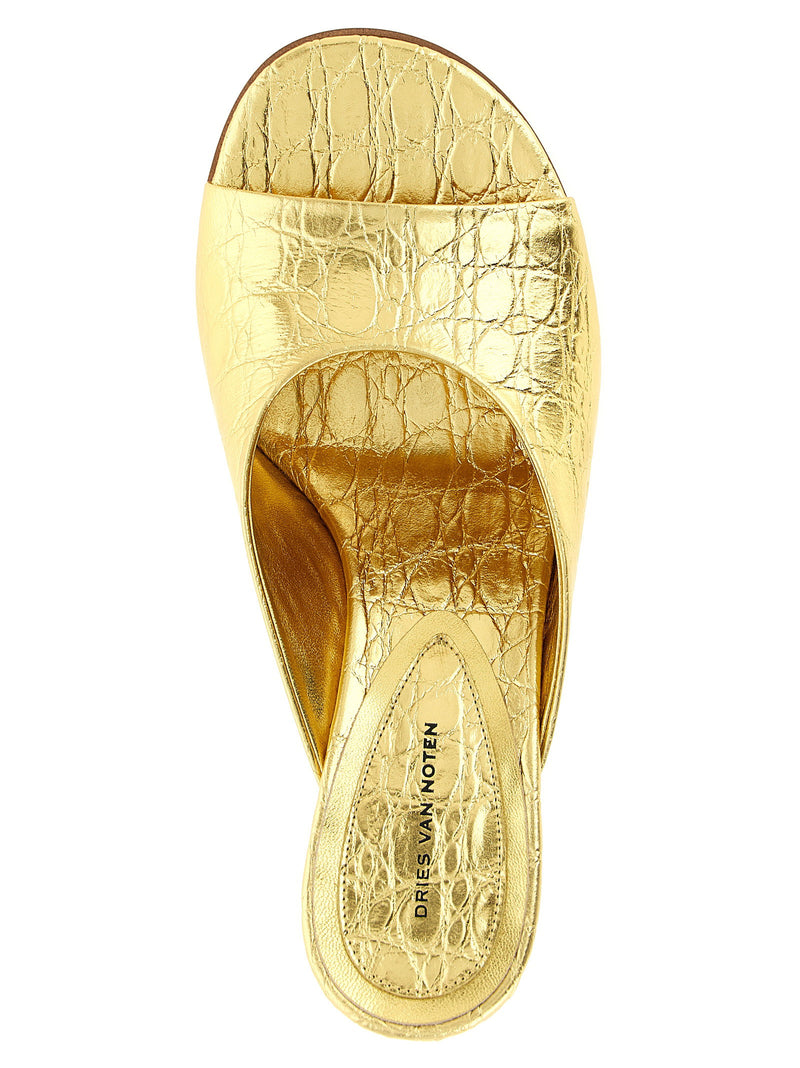 Dries Van Noten Dries Van Noten Curved Wedge Mules
