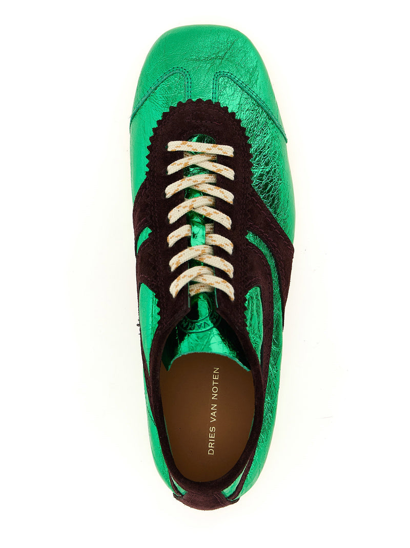 Dries Van Noten Dries Van Noten Laminated Leather Sneakers