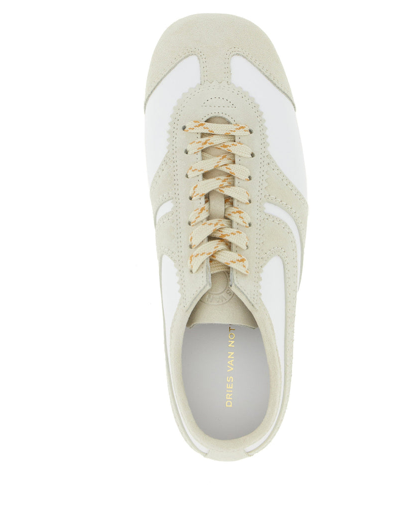 Dries Van Noten Dries Van Noten Leather And Suede Sneakers