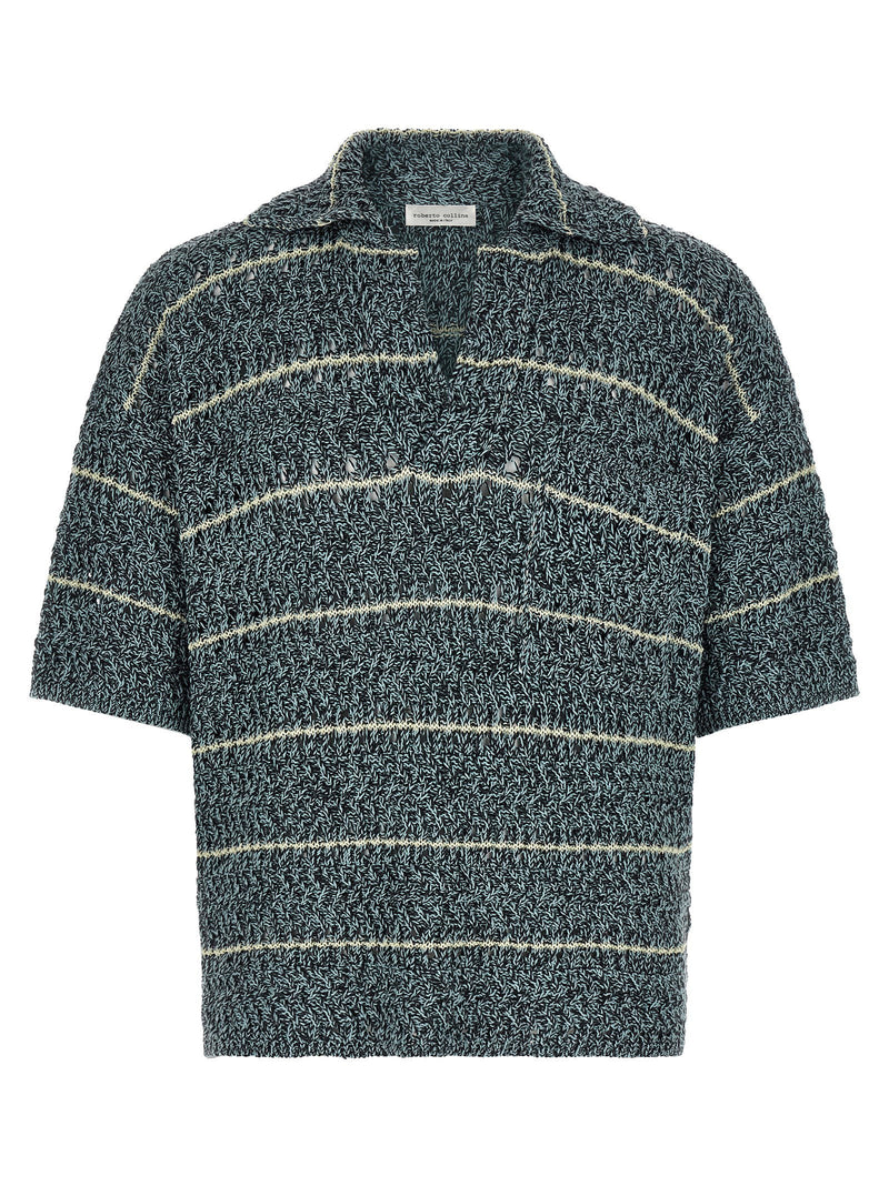 Roberto Collina Roberto Collina Mouliné Polo Shirt