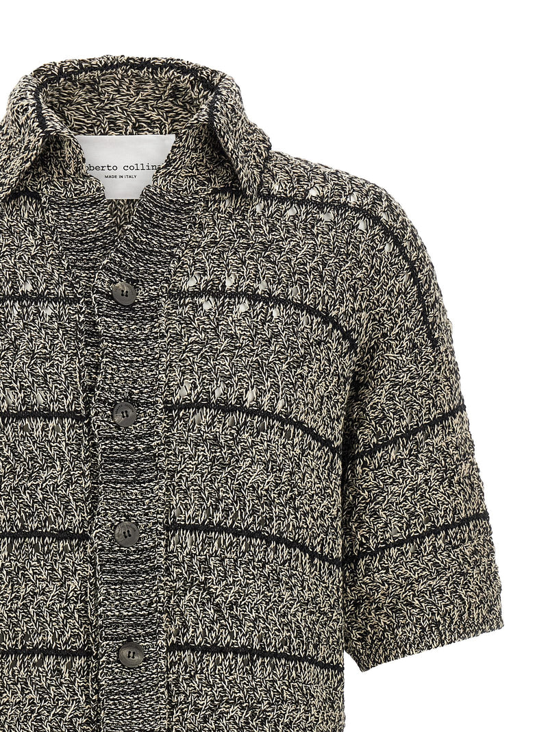 Roberto Collina Roberto Collina Mouliné Insert Cardigan
