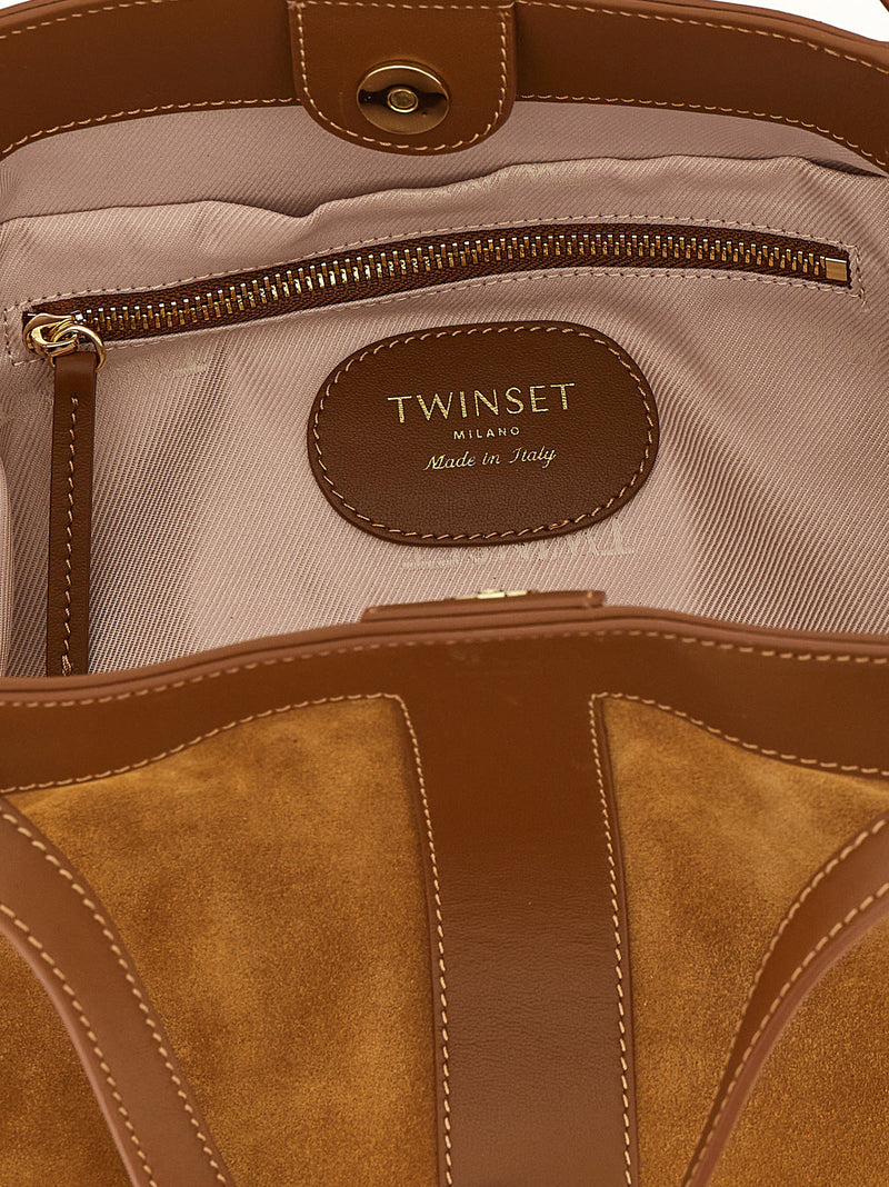 Twin Set Twin Set Suede Shoulder Bag
