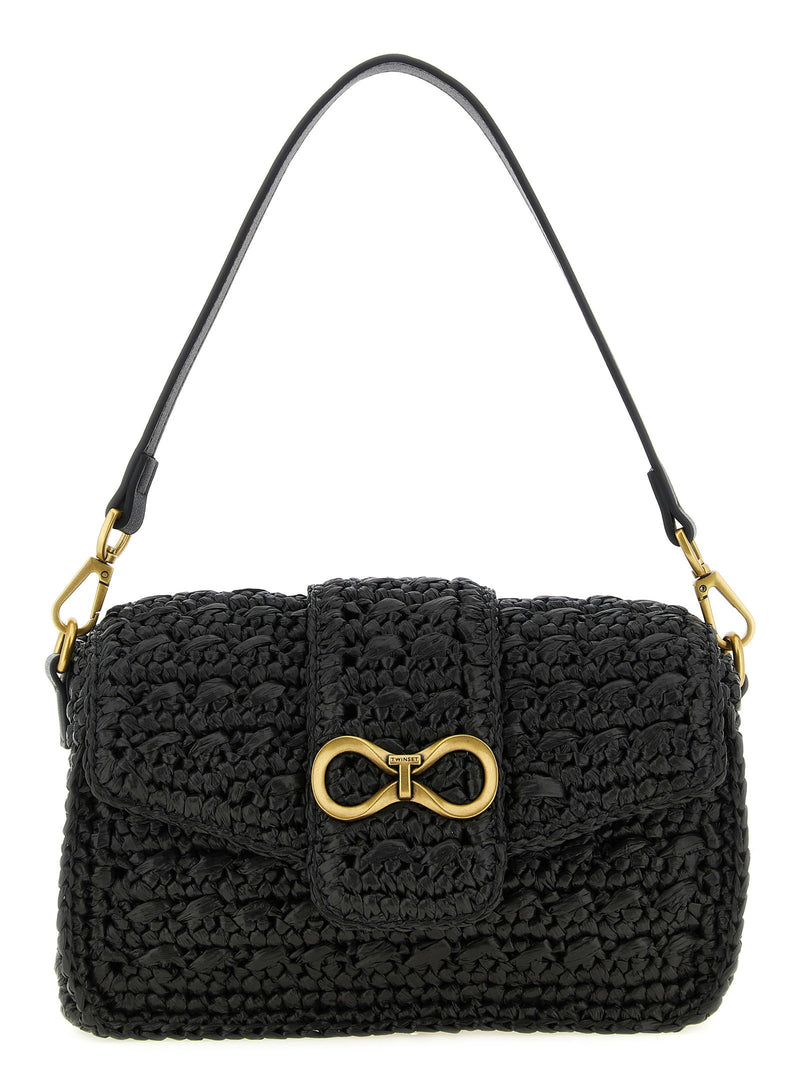 Twin Set Twin Set Raffia Crossbody Bag