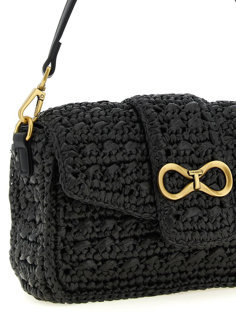 Twin Set Twin Set Raffia Crossbody Bag