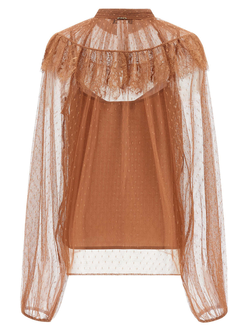 Twin Set Twin Set Tulle Plumetis Blouse