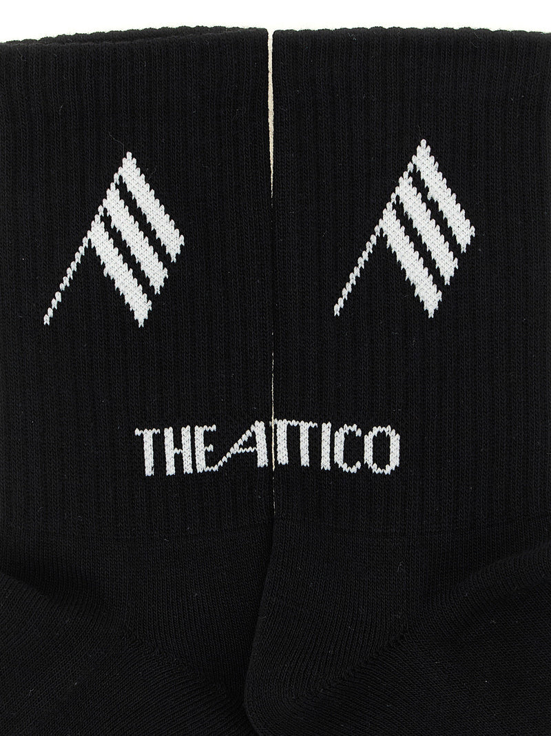 The Attico The Attico Logo Intarsia Socks