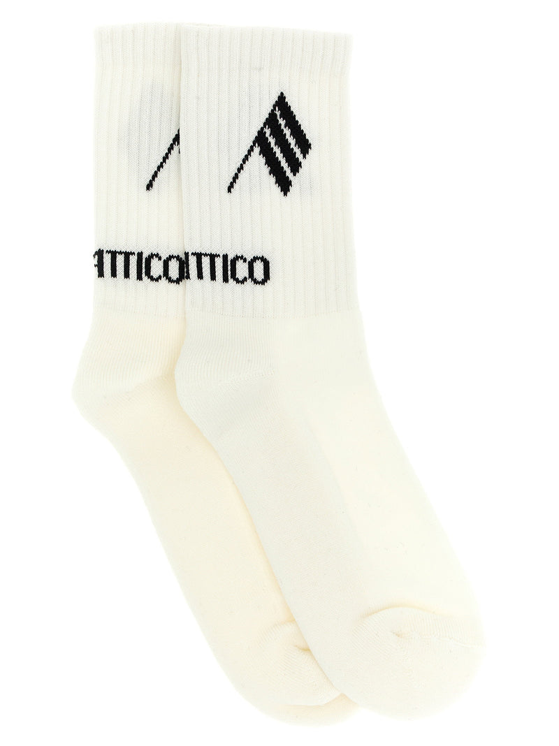 The Attico The Attico Logo Intarsia Socks