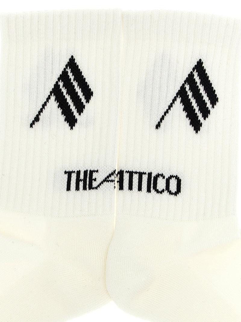 The Attico The Attico Logo Intarsia Socks