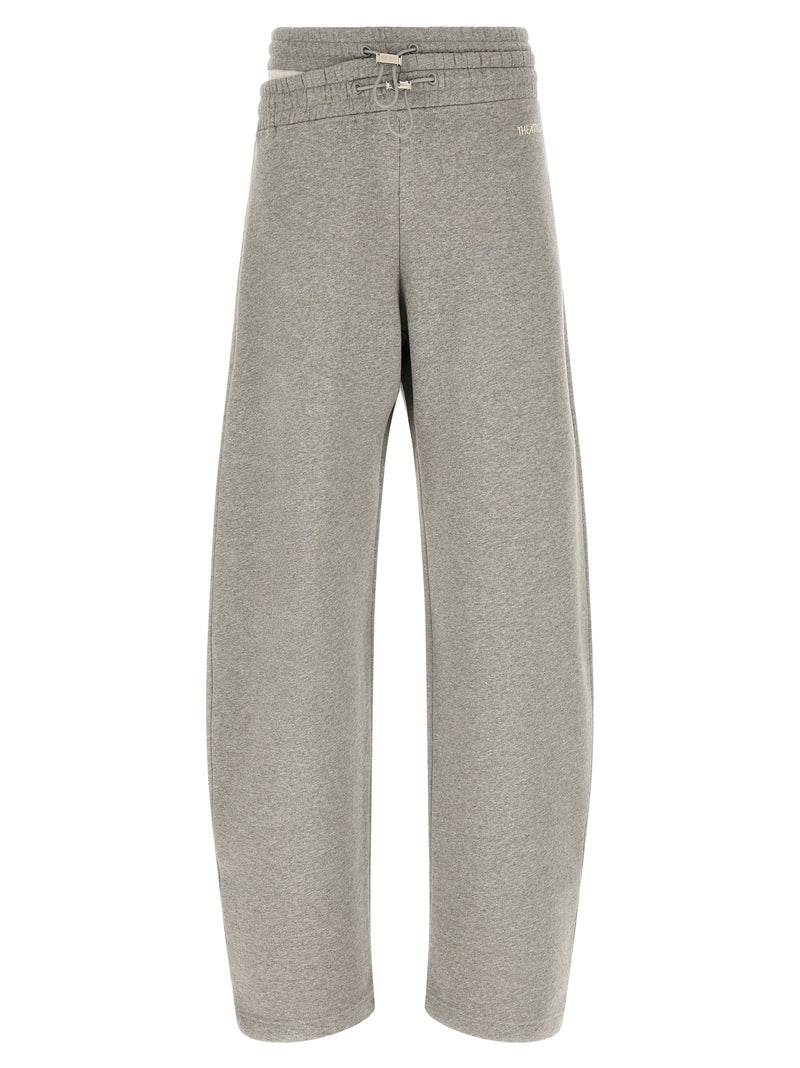 The Attico The Attico Asymmetrical Double Waist Trousers