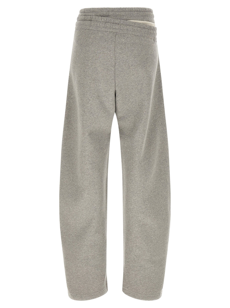 The Attico The Attico Asymmetrical Double Waist Trousers