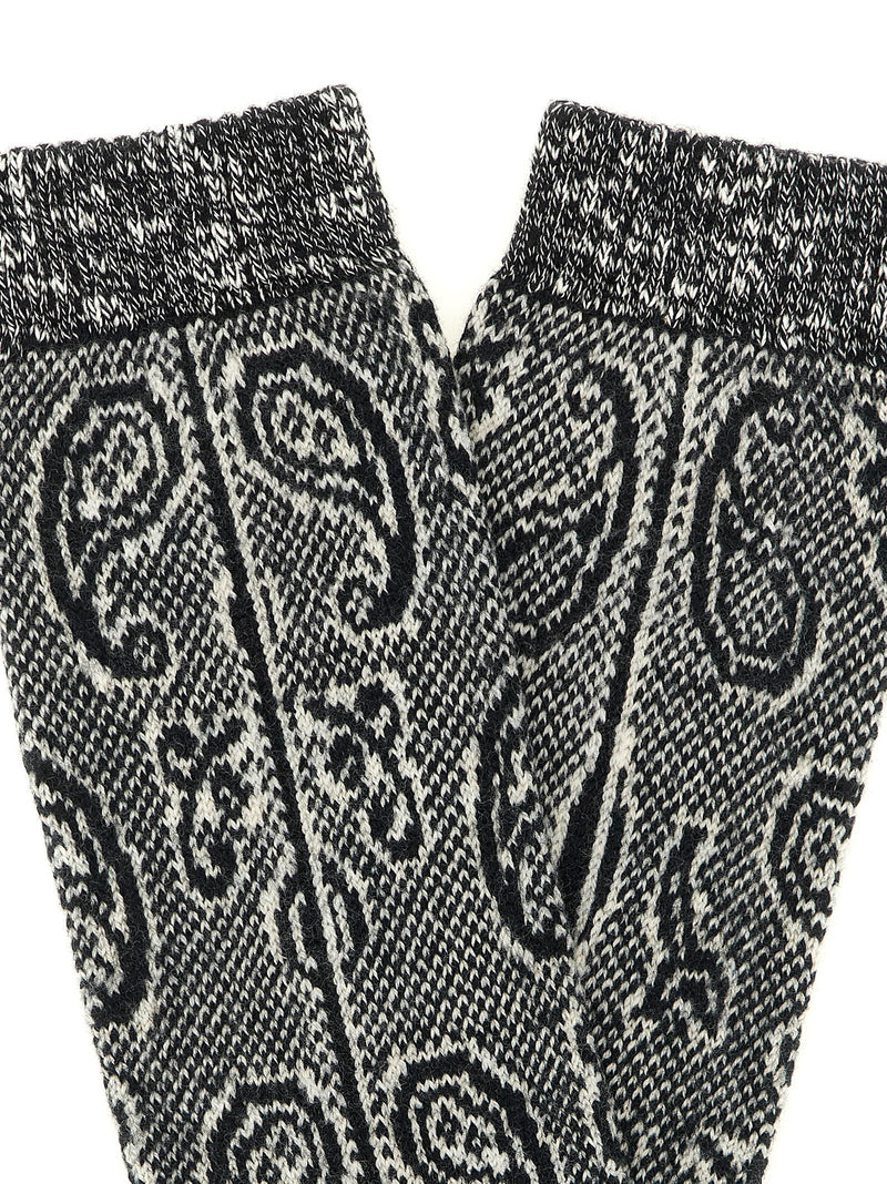 Dries Van Noten Dries Van Noten Paisley Jacquard Socks