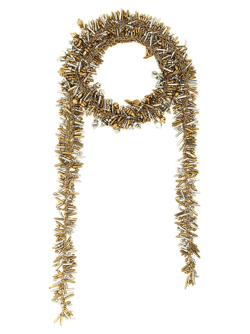Dries Van Noten Embroidered Scarf Necklace | URBALENTI™ NYC