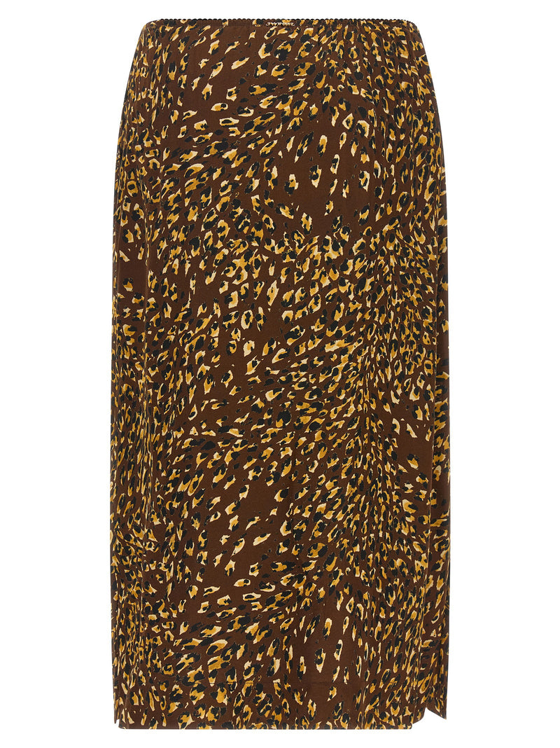 Twin Set Twin Set Animal Skirt