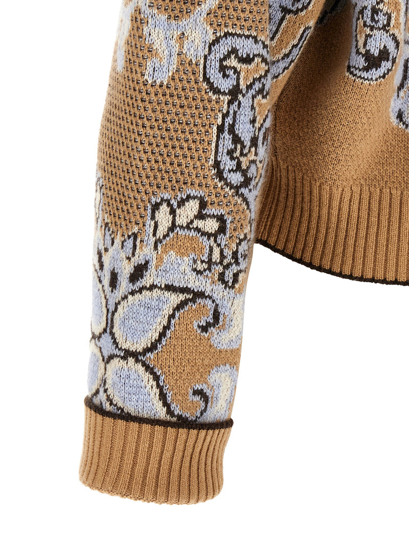 Twin Set Twin Set Jacquard Wool Blend Sweater