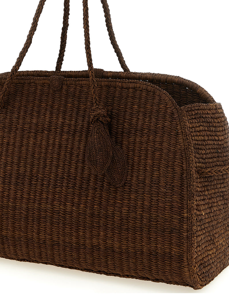 Jacquemus Jacquemus Le Grand Turismo Raphia Shopping Bag