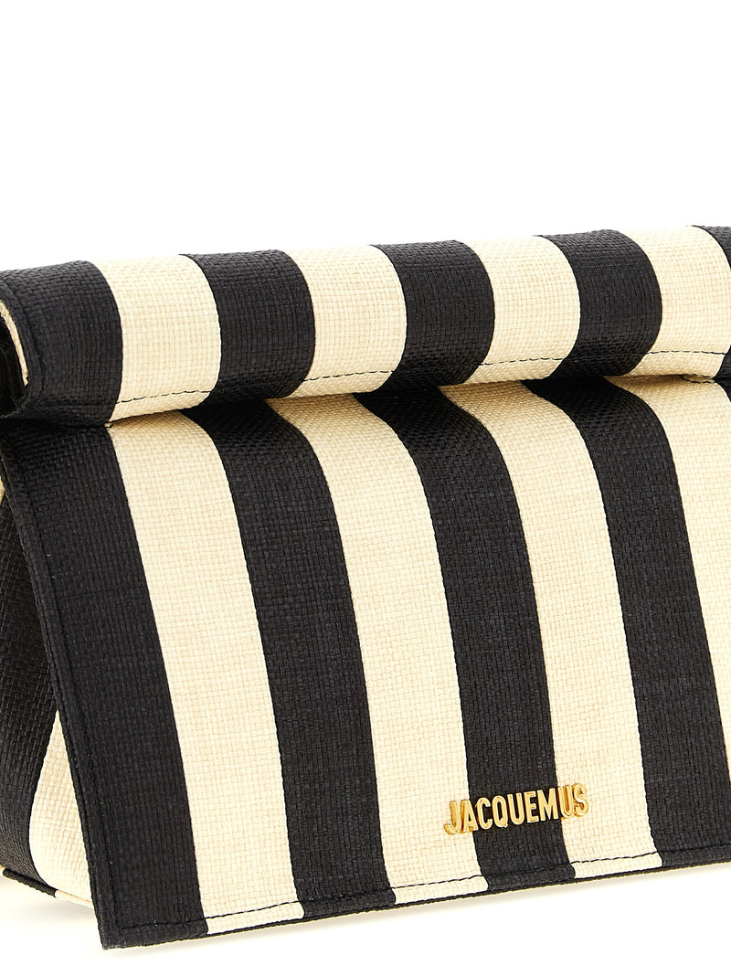 Jacquemus La Pochette Rond Carré Clutch - Raffia | Urbalenti™ NYC