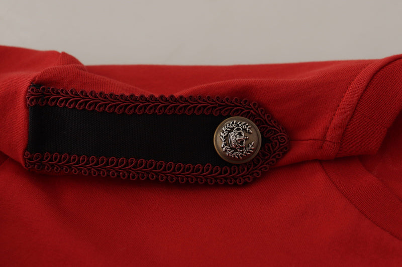 T-shirt girocollo rossa Amor Vincit Omnia Dolce & Gabbana