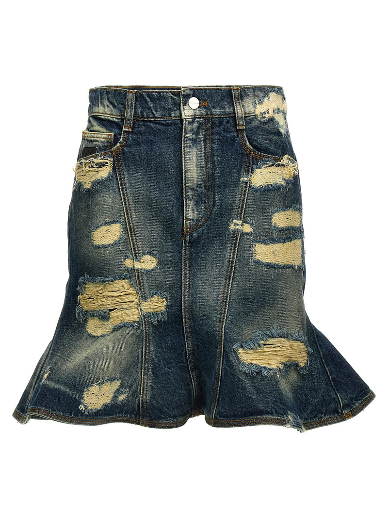 Marc Jacobs The Rip And Repair Straight Jean Skirt | Urbalenti™ NYC