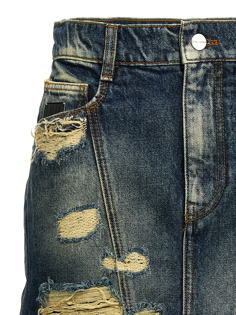 Marc Jacobs The Rip And Repair Straight Jean Skirt | Urbalenti™ NYC