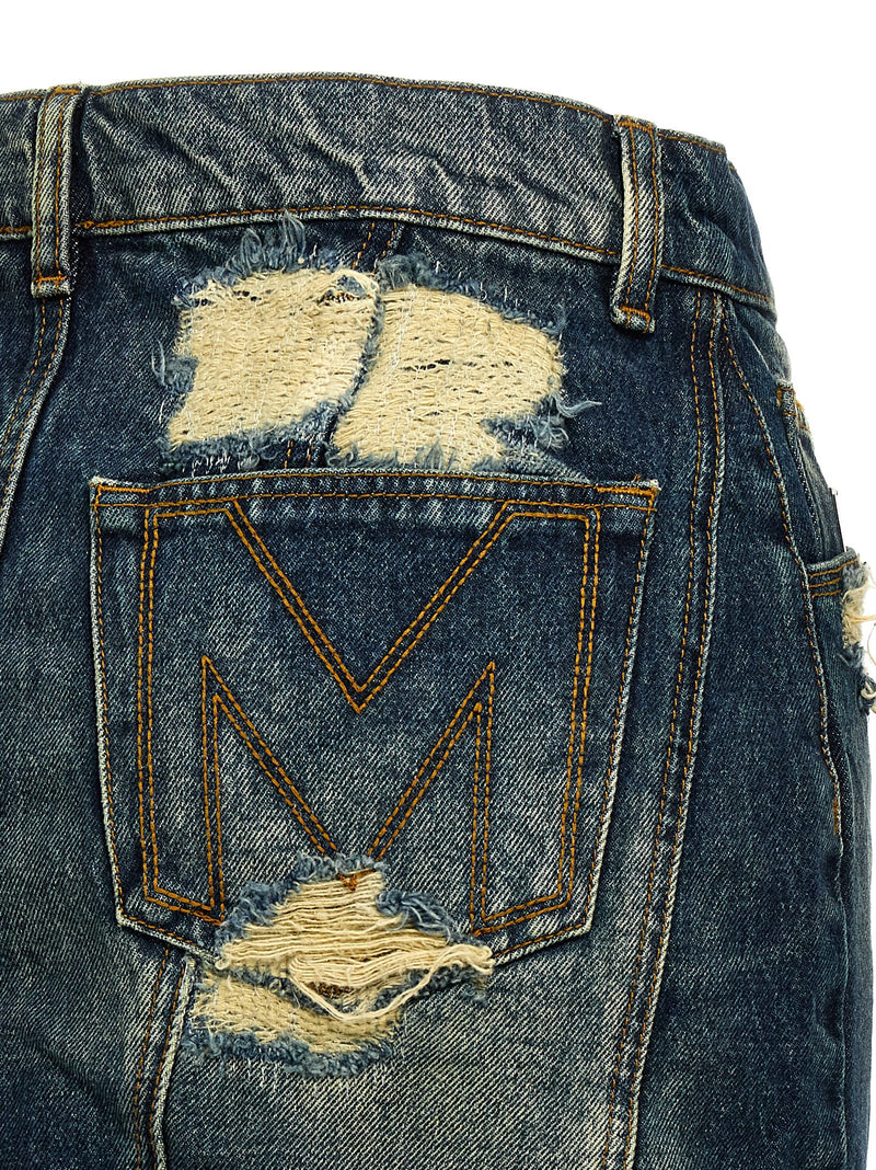 Marc Jacobs The Rip And Repair Straight Jean Skirt | Urbalenti™ NYC
