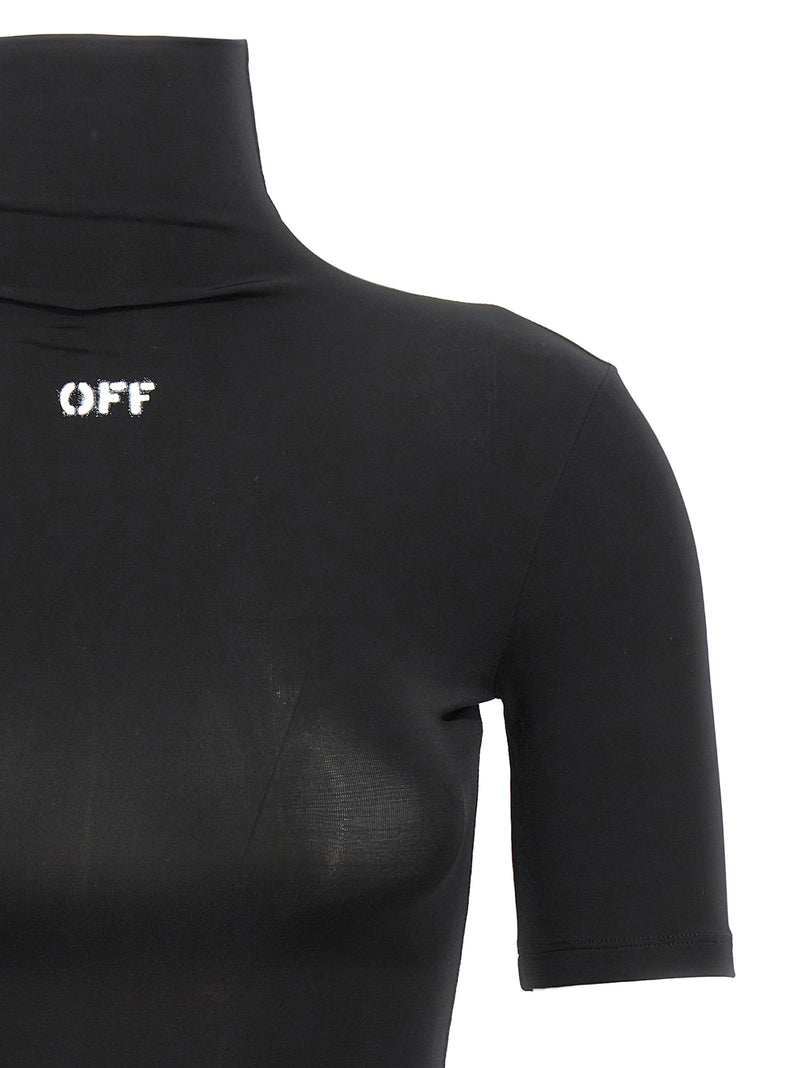 Off White Off White Off Stamp Logo Stencil T-shirt