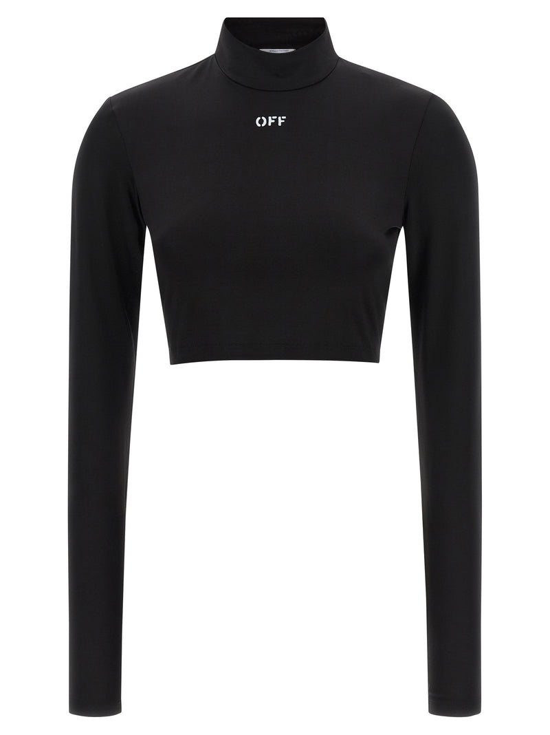 Off White Off White Off Stamp Crop Top