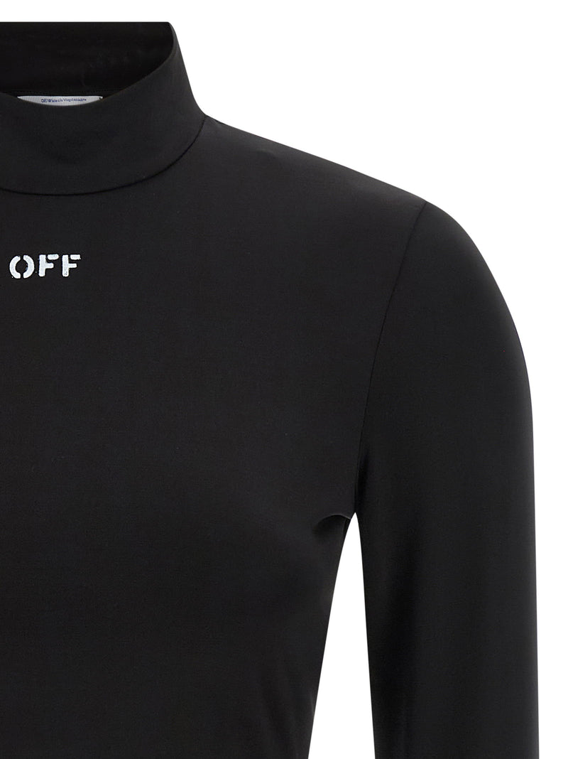 Off White Off White Off Stamp Crop Top