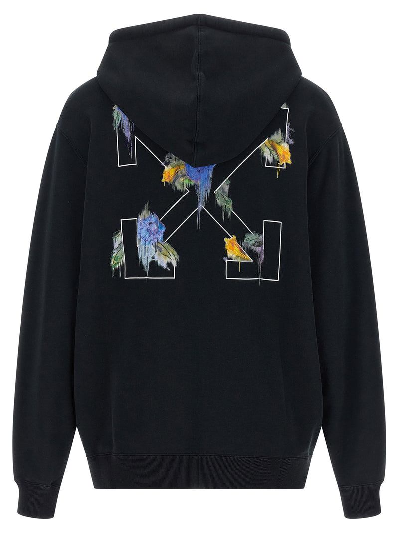 Off White Off White Arrow Out Flower Hoodie