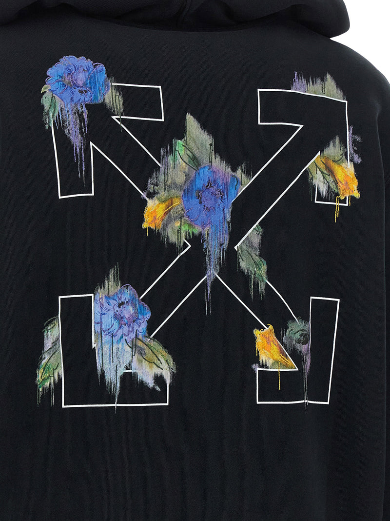Off White Off White Arrow Out Flower Hoodie