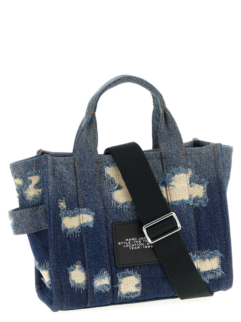 Marc Jacobs Marc Jacobs The Rip And Repair Denim Small Tote Shopping Bag