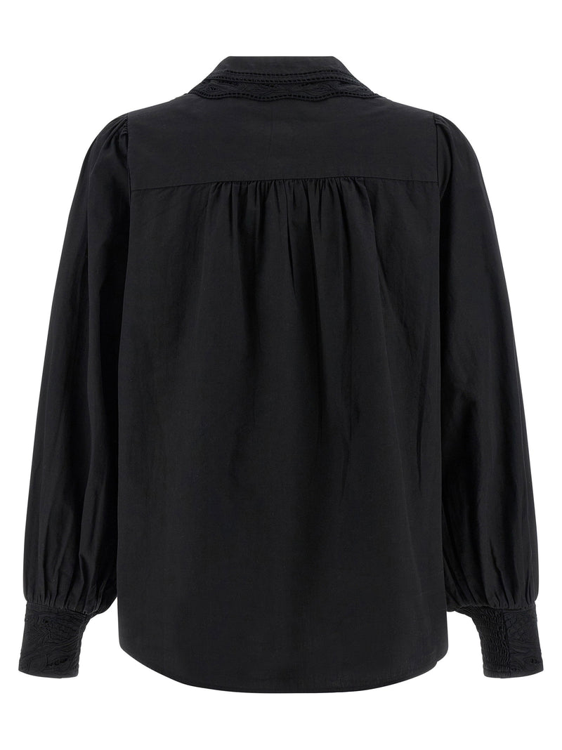 Farm Rio Farm Rio Black Embroidered Shirt