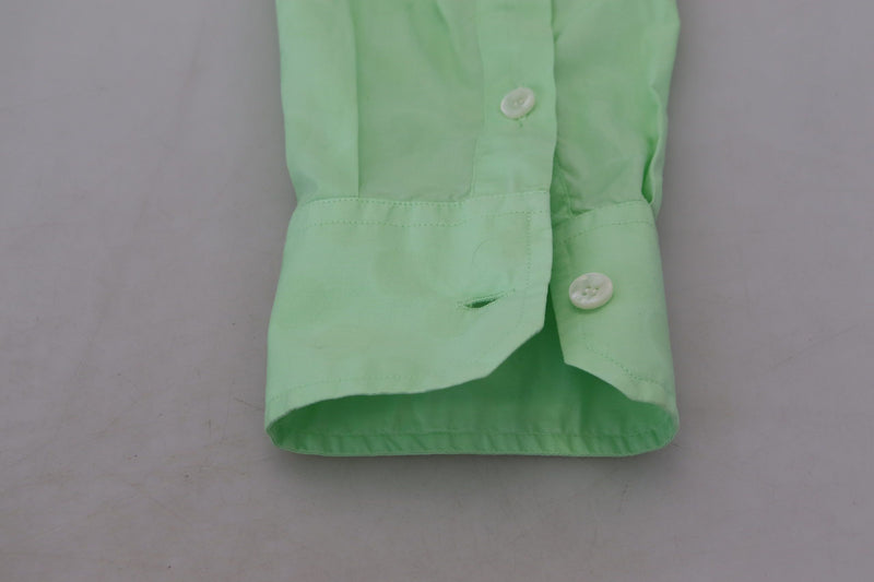 Camisa Dolce & Gabbana verde-menta de manga longa com botões
