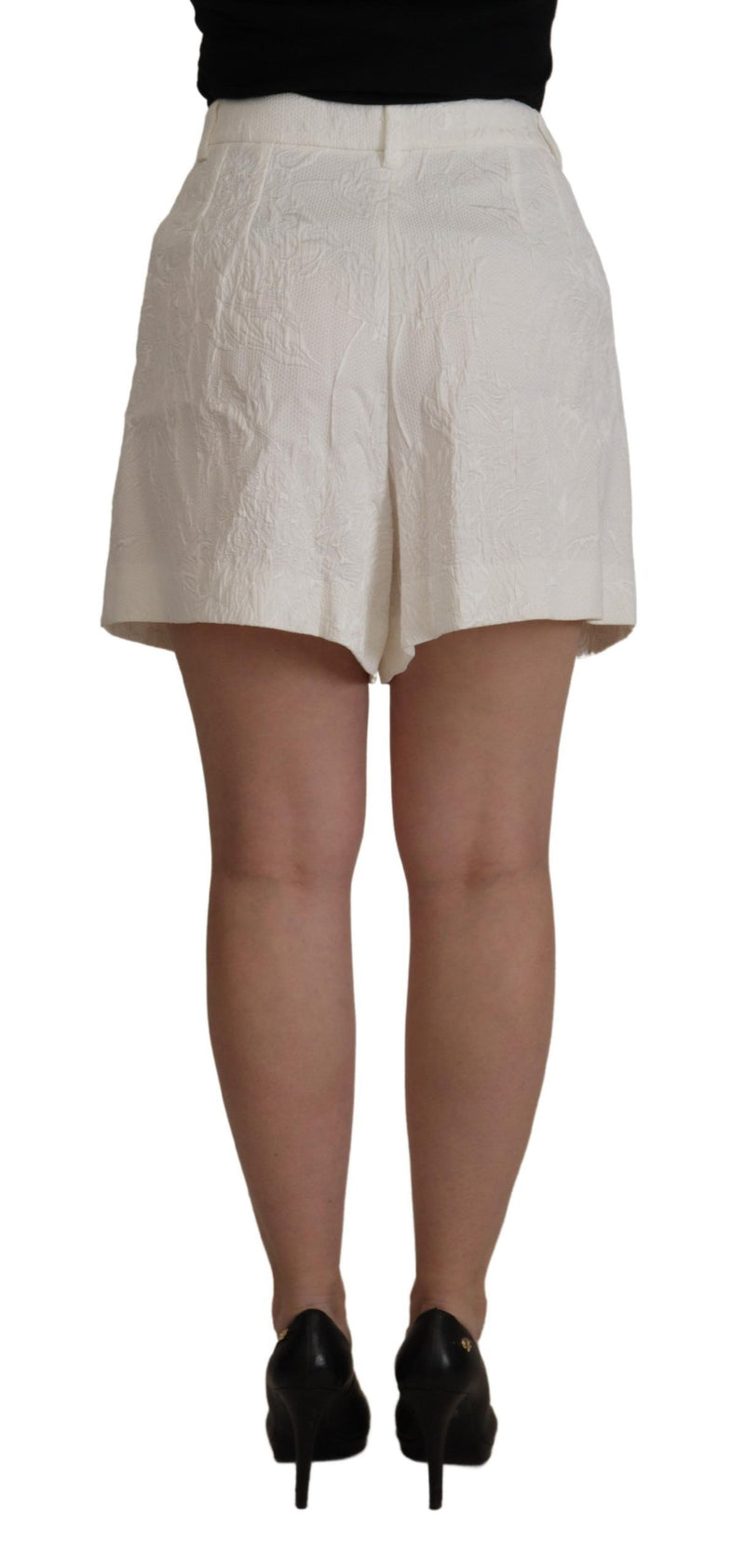 Shorts culotte Dolce & Gabbana branco de algodão com cintura alta