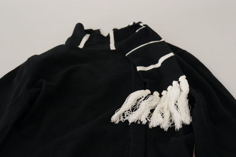 Suéter Dolce & Gabbana preto de cashmere com gola alta