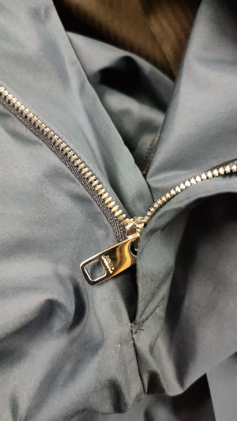 Pantalón chino Dolce & Gabbana de algodón y seda azul