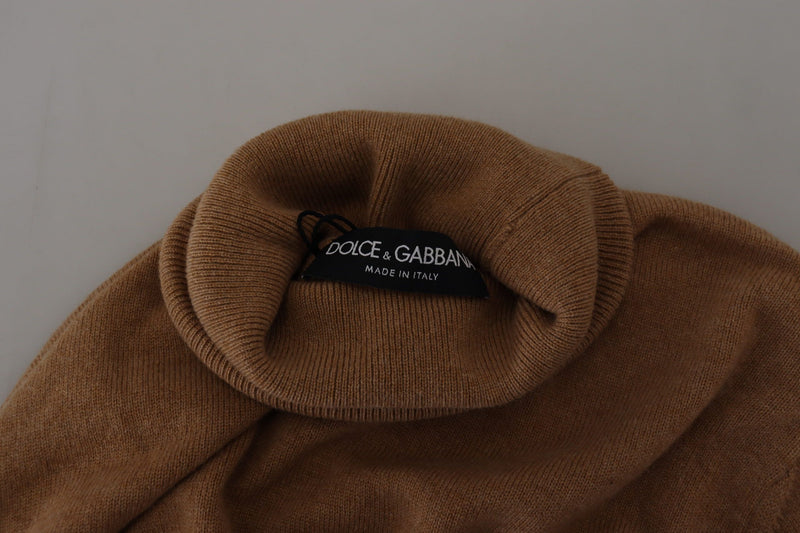Maglione dolcevita Dolce & Gabbana beige in cashmere
