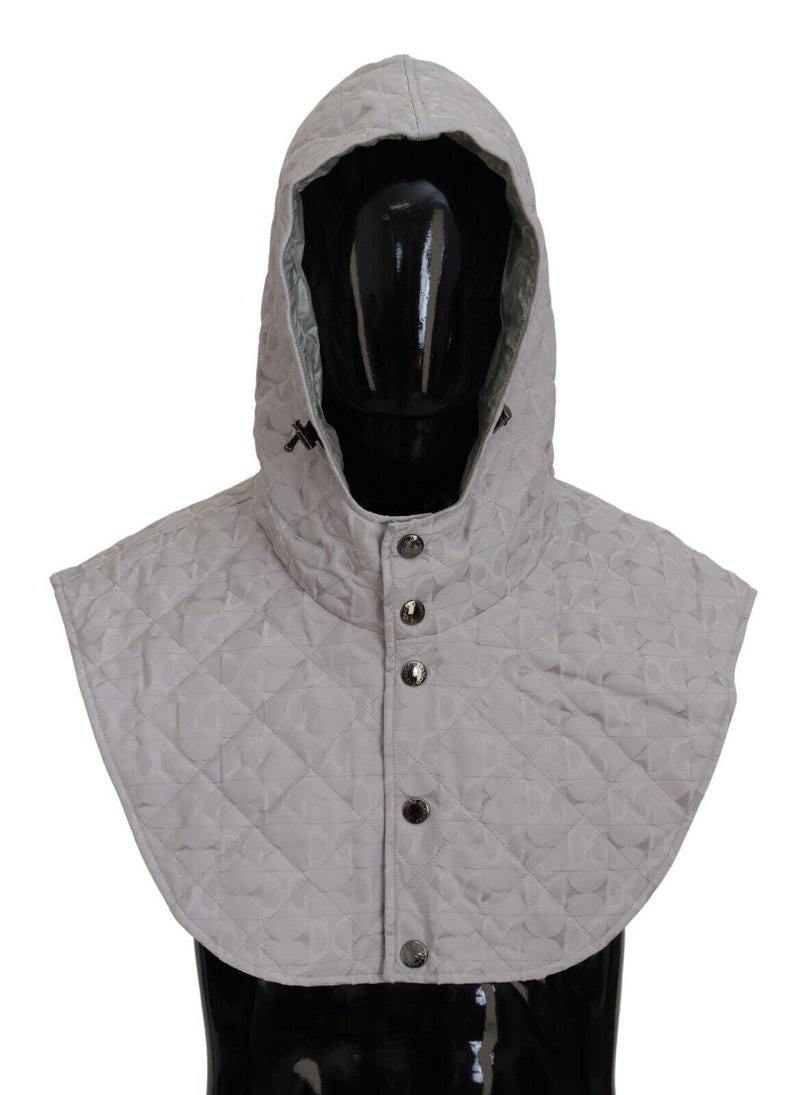 Cache-tête matelassé Dolce & Gabbana blanc, taille unique, en nylon