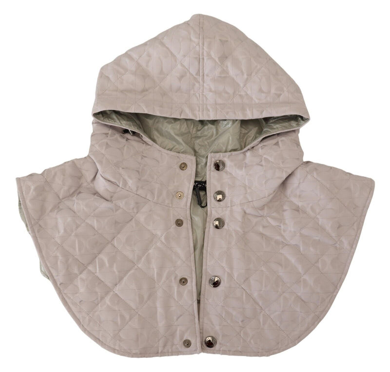 Cache-tête matelassé Dolce & Gabbana blanc, taille unique, en nylon