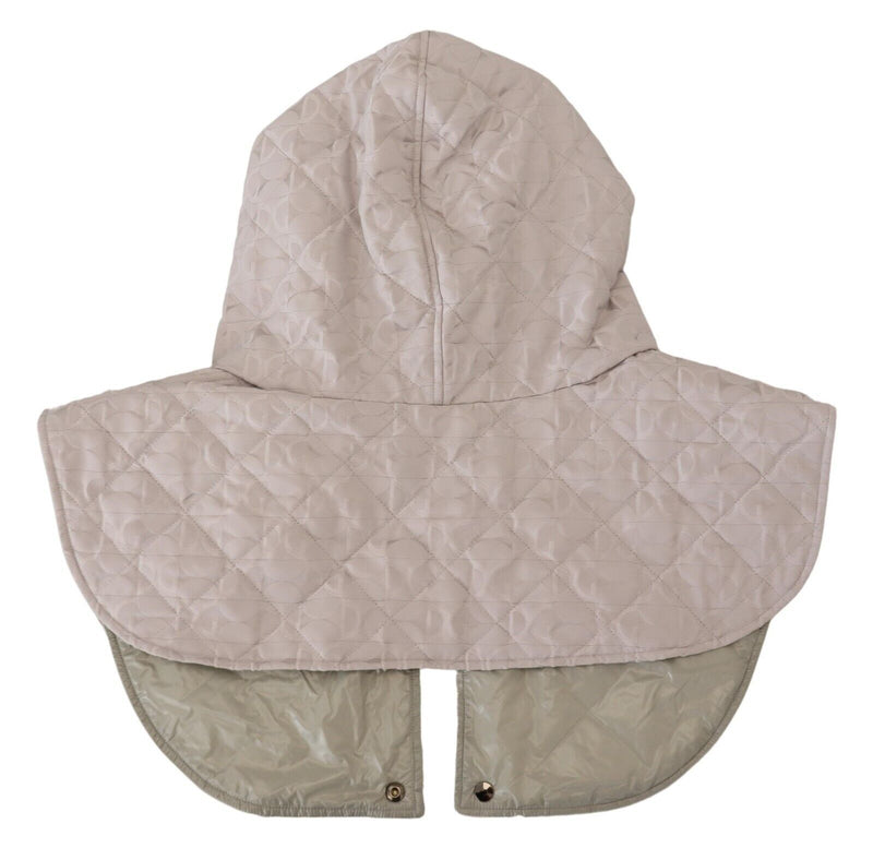 Cache-tête matelassé Dolce & Gabbana blanc, taille unique, en nylon