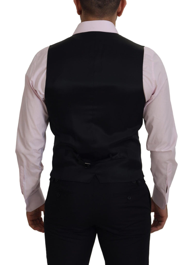 Dolce & Gabbana Multicolor Polyester Waistcoat Dress Formal Vest