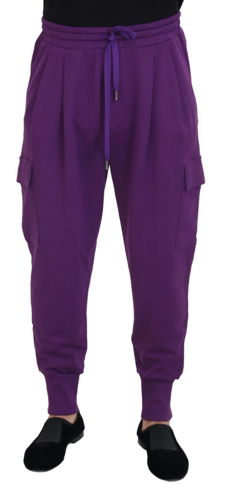 Pantaloni da jogging cargo Dolce & Gabbana in cotone viola