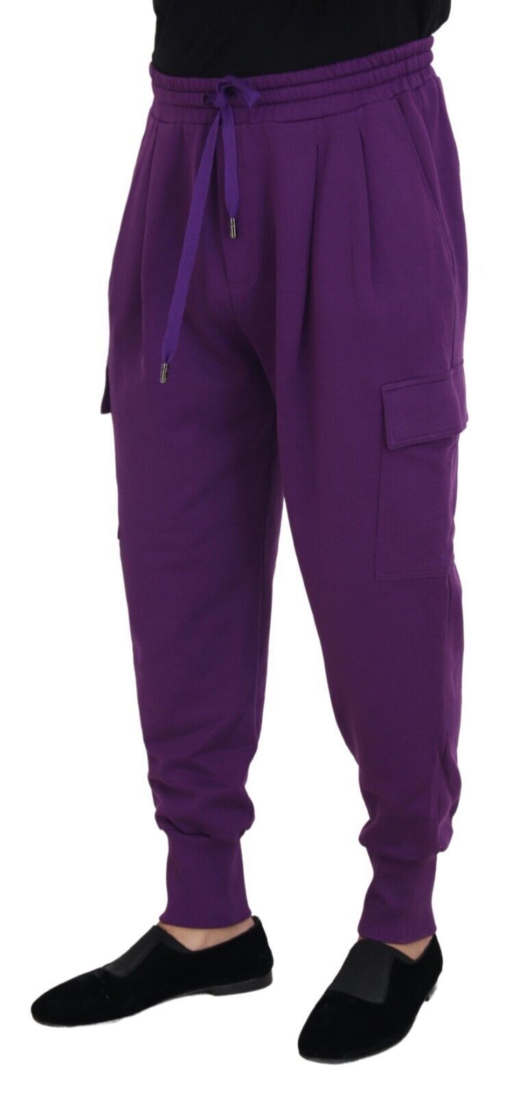 Pantaloni da jogging cargo Dolce & Gabbana in cotone viola