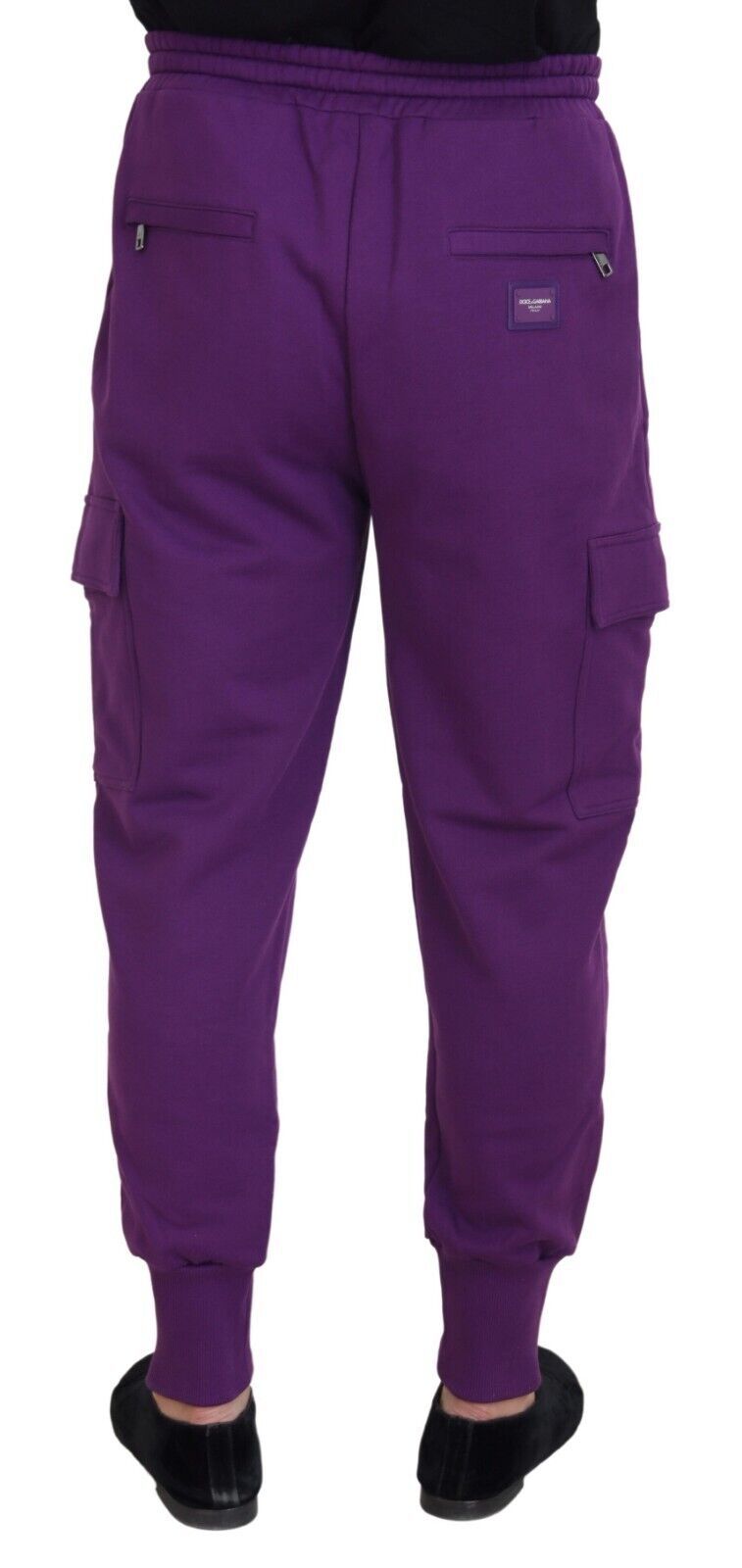 Pantaloni da jogging cargo Dolce & Gabbana in cotone viola