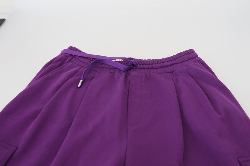 Pantaloni da jogging cargo Dolce & Gabbana in cotone viola